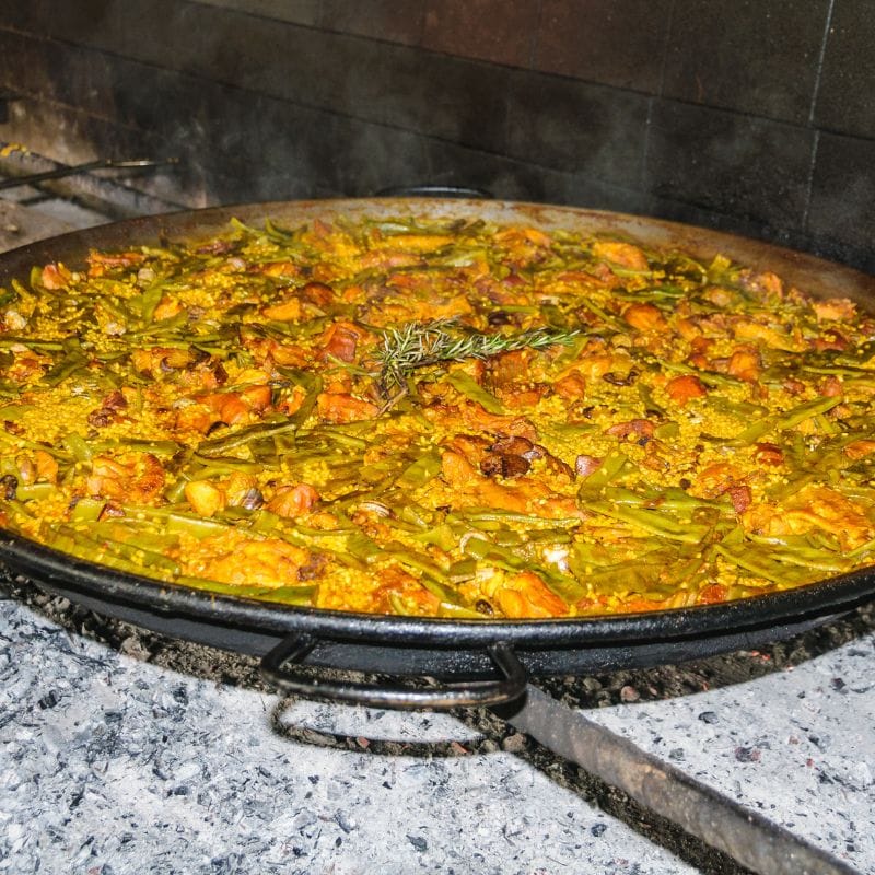 paella a leña
