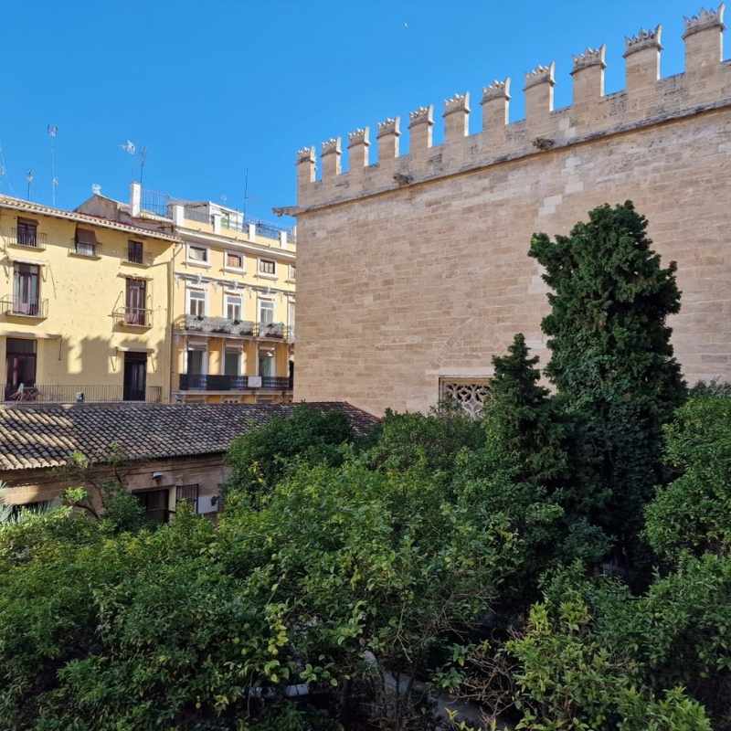 Patio de los Naranjos de la Lonja de la Seda de Valencia