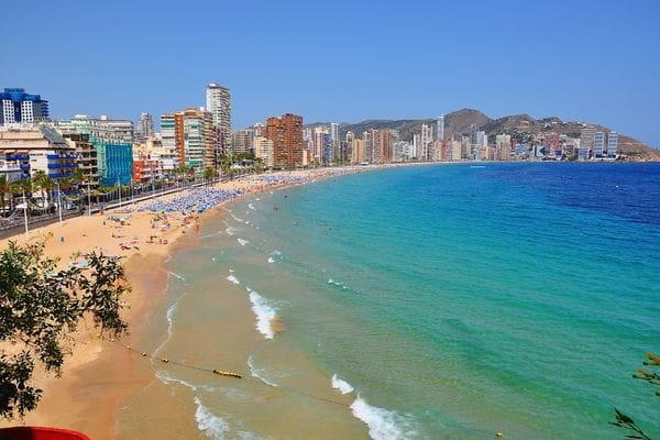 Playa de Levante en Benidorm