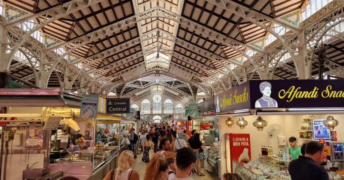 Mercado Central de Valencia(7) Interior del Mercado Central de Valencia