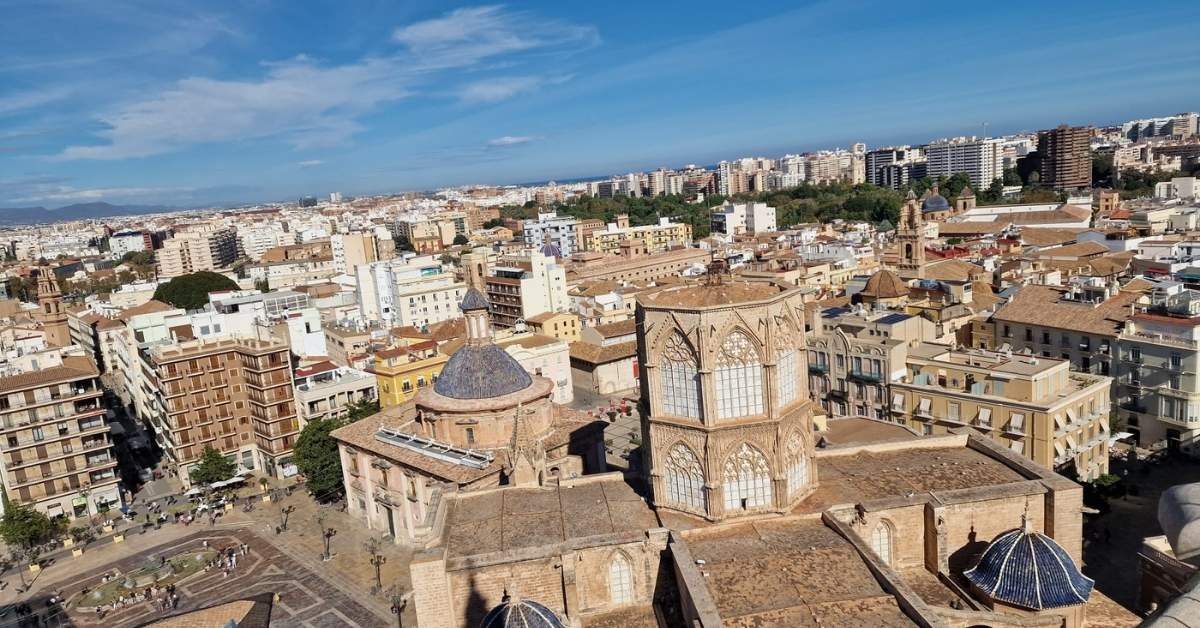 Miguelete de Valencia (1200 x 628 px)(1) vistas panorámicas de Valencia desde el Miguelete