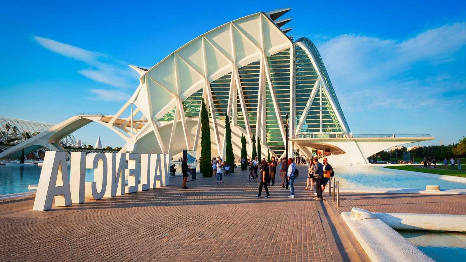 Entrada del Museo de las Ciencias Príncipe Felipe en Valencia
